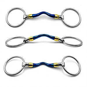 Bocados de Acero Inoxidable de Alta Calidad para Equitación, con Logotipo Personalizado, Anillo Suelto Duradero para Carreras de Caballos, Seguridad en la Monta y Establos - Product Image 2