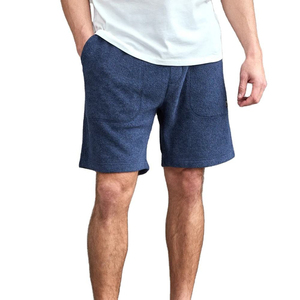 Shorts Bermuda en Coton Bleu Marine pour Homme, Taille Mi-Haute avec Cordon de Serrage, Décontracté avec Poches, Tissu Tricoté Respirant - Product Image 2