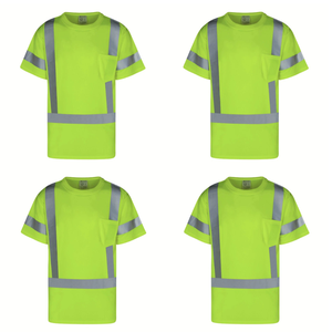 เสื้อกั๊กสะท้อนแสงสีเขียวแบบมองเห็นได้ชัดเจน ระดับ 2 ชุดยูนิฟอร์มผู้ชาย สำหรับทุกฤดูกาล ชุดทำงานรักษาความปลอดภัย Daizha Sports รุ่น DS-9446 แบบไร้ตะเข็บ - Product Image 1