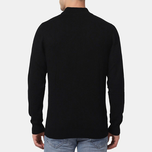 Wholesale <b>Men</b> Mock Neck Long Sleeve Oversized 100% Cotton Fleece Breathable Eco-Friendly Stretch T <b>Shirt</b> <b>for</b> Autumn <b>Winter</b> - Product Image 6