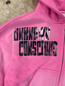 Sweat à capuche zippé personnalisé avec strass, coupe oversize, style streetwear, en molleton épais - Product Image 4