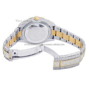 Reloj de Pulsera de Lujo para Hombre de Alta Calidad, 41 mm, Analógico, Acero Inoxidable, Cristal, Resistente al Agua 100 Bar, con Diamante Moissanita Exclusivo - Product Image 2