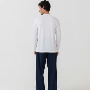 Camisetas de Hombre de Alta Calidad con Diseño de Nervaduras, Corte Regular, Personalizadas, Casuales, de Moda, Manga Larga, 100% Algodón, Transpirables, Antiarrugas, de Secado Rápido - Product Image 4