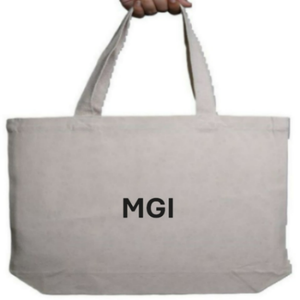 Customized Logo Organic 100% Cotton Eco-Friendly <b>Recyclable</b> Tote <b>Bag</b> with Hand Length Handle Natural Beige for Grocery Shopping - Product Image 2