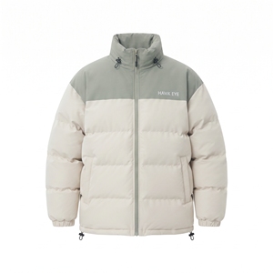 Veste matelassée bicolore personnalisée pour homme, manteau d'hiver chaud à col montant, doudoune d'extérieur - Product Image 6