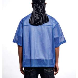 Fabricant de vêtements de football sur mesure de haute qualité, t-shirts de football, maillots de sport en mesh pour hommes, coupe ample et courte, style baseball et football. - Product Image 2