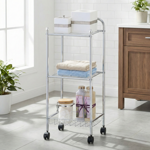 Estante moderno de metal cromado para el hogar para hoteles y almacenamiento de baño de esquina Shopee/Ebay Venta al por mayor de Taiwán - Product Image 1