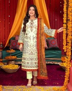 Salwar Kameez Blanco Especial de Primera Calidad para Mujer, Ideal para Fiestas y Playa, Material Viscosa, Absorbe la Humedad, Secado Rápido - Product Image 5