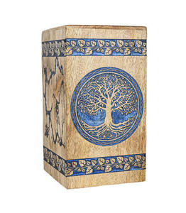 โกศไม้ทำมือสำหรับงานศพผู้ใหญ่ พร้อมโลโก้สั่งทำ ราคาประหยัด - Product Image 1