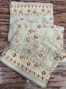 Elegant <b>Polyester</b> Net Embroidery <b>Fabric</b> for Wedding Dresses Couture Fashion Garments Bags Home Textile and Swimwear Design - Product Image 3