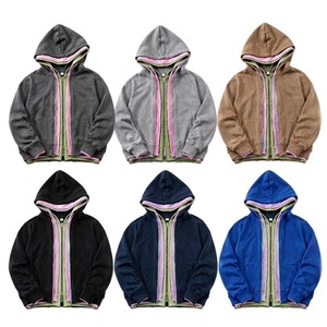 Sweat à capuche zippé Y2K brodé sur mesure, fournisseur en gros de streetwear pour le marché américain, haute qualité, triple couche, 100% coton, écologique - Product Image 2