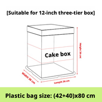 Sacs à gâteaux transparents épaissis en plastique LDPE pour l'emballage de pain et de desserts, pour la pâtisserie et les plats à emporter, Zhejiang