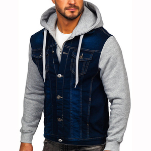 Veste en jean streetwear d'hiver personnalisable, coupe moderne, légère, 100 % coton, coupe-vent et respirante - Product Image 3