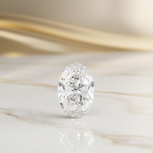 Diamant ovale cultivé en laboratoire certifié IGI 9.09 VS2, polyvalent et élégant - Product Image 3