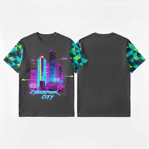 Camiseta Retro de los 80 con Estampado Gráfico para Hombre, Manga Corta, Cuello Redondo, Mezcla de Algodón, Verano, Informal, Uso Diario - Product Image 3