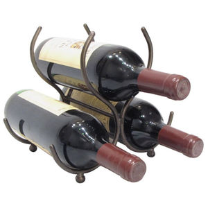Estante de Vino de Metal de Alta Calidad para 3 Botellas, Soporte de Vino Independiente para Encimera o Mesa, a un Precio Accesible - Product Image 1