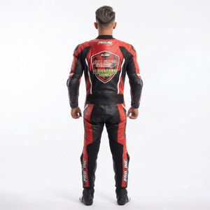 Combinaison de course pour homme Zonda Pro 1 pièce en cuir de vache véritable/cuir de kangourou, style MotoCP, combinaison blindée niveau 2 - Product Image 2