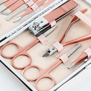 Premium Rose Gold Nail Grooming Kit 18 Piece Stainless Steel Manicure <b>Pedicure</b> <b>Set</b> Custom Logo Wholesale Beauty Tools - Product Image 5
