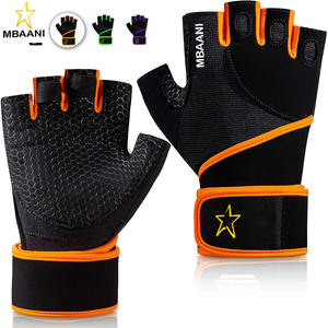 Guantes de Levantamiento de Pesas para Hombre y Mujer con Almohadilla Completa en la Palma, Soporte Fuerte para la Muñeca, Agarre Mejorado, para Fitness, Entrenamiento, Ejercicio - Product Image 1