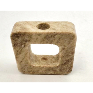 Brûleur d'encens rectangulaire en pierre, décoration d'intérieur, design rustique, durable, salon, toutes saisons - Product Image 1
