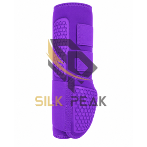 Protège-tendons en nylon SILK pour chevaux, modèle Purple Horse Medicine Boot Hex Pad, 50x20x40cm, pour sports équestres et courses, SP-54014 - Product Image 4