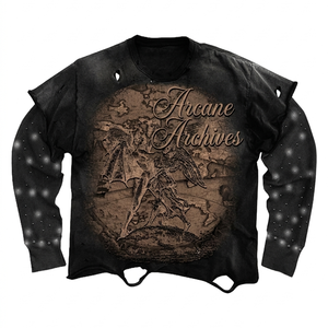 Cotton Polyester Double Layer Shirt Grey Purple Graphic <b>Studded</b> Panel Custom Print Embroidery Double Layer Stylish t shirt - Product Image 2