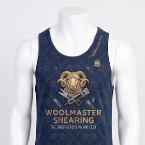 Gilet sans manches pour la tonte des moutons, conception à longue traîne, en coton doux, personnalisation de marque, vente en gros OEM/ODM - Product Image 2
