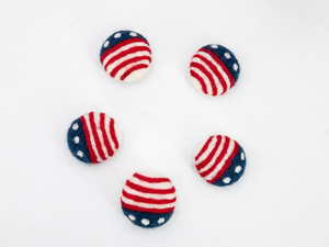 Adorno de Fieltro con Diseño del 4 de Julio para Niños, Decoración Patriótica Hecha a Mano para el Día de la Independencia, Decoración de Lana Inspirada en la Bandera de EE. UU. - Product Image 5