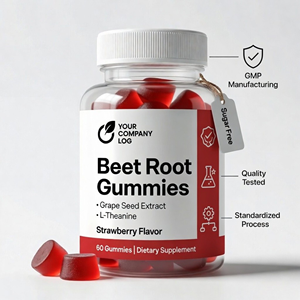 Gomitas de Remolacha de Marca Privada con Extracto de Semilla de Uva y L-Teanina, Proveedor a Granel de Suplementos Dietéticos OEM - Product Image 6
