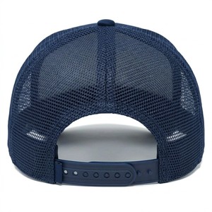 Premium <b>Navy</b> Blue Mesh Trucker Hat Meyba Sports Adjustable Snapback <b>Baseball</b> <b>Cap</b> With Breathable Design For Outdoor Streetwear - Product Image 6