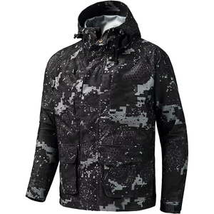 Waterproof Unisex Hunting <b>Jacket</b> Soft Shell Front Logo Printed <b>Camouflage</b> Winter Outdoor Hiking Training <b>Jacket</b> - Product Image 4