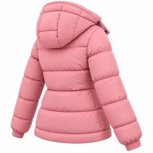 Chaqueta Acolchada para Mujer con Logotipo Personalizado, Chaqueta de Invierno con Capucha, Chaqueta de Burbujas, Ropa de Abrigo de Color Sólido, Chaqueta Acolchada Personalizada para Mujer - Product Image 4