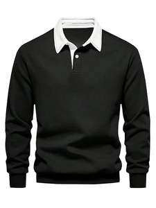 Sudaderas con Cierre de Cuello Alto para Hombre, Estilo Nuevo, Listas para Exportar, Ropa Casual - Product Image 1