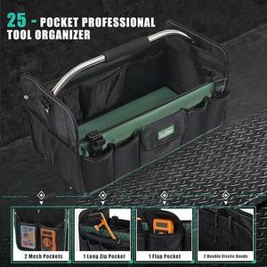 Portable <b>Tool</b> Box Home Essentials Vietnam Button <b>Tool</b> <b>Bag</b> Organizer for Men Multi-Pockets and Adjustable Shoulder Strap - Product Image 3