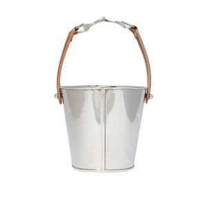 Large Capacity Stainless Steel Ice Bucket With Leather Handle <b>Cheap</b> Prices - Product Image 1