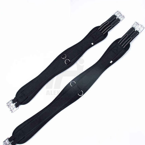 Cincha de cuero genuino de alta calidad con malla para caballo, estilo western, premium, personalizable, suave, para silla de montar. - Product Image 2