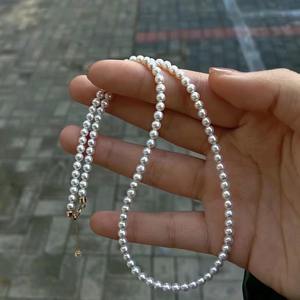 Collar de Perlas de Agua Dulce Naturales Akoya, Color Aurora, Estilo Diosa del Mar, para Mujer, Apto para Bebés, Cadena Clavícula Comparable - Product Image 4