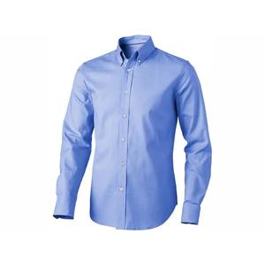 Camisa de Manga Larga para Hombre de Primera Calidad, Camisa de Manga Larga Elástica y Transpirable de Algodón para Hombre, Corte Ajustado, para Oficina - Product Image 1