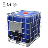 Réservoir fourre-tout IBC en plastique HDPE 275 gallons 1000L pour le stockage de liquide de traitement de l'eau et du sirop alimentaire