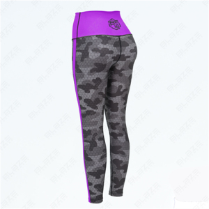 Leggings de yoga sans couture haute performance avec taille élastique personnalisée-Spandex/Nylon pour le fitness et les vêtements décontractés. - Product Image 1