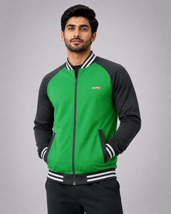<b>Men</b> Compact Varsity <b>Jacket</b> Fashion Baseball Bomber Coat with Compact Varsity <b>Jacket</b> Long Sleeve Front Comfortable <b>Lightweight</b> - Product Image 1