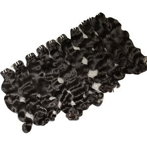Venta al por mayor 100% de pelo virgen de alta calidad ondas naturales gran stock vietnamita pelo crudo estilo recto Color extensiones de cabello humano - Product Image 1