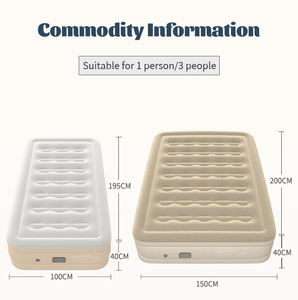 Kasur udara Kemah tiup ukuran ganda, kasur angin tunggal ukuran ganda untuk berkemah - Product Image 6
