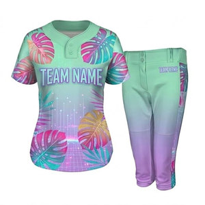 Uniforme de Softbol Personalizado para Mujer, Ligero y Transpirable, de Tela de Poliéster, para Uso Escolar y de Club - Product Image 1