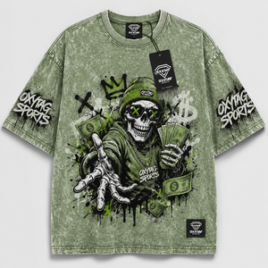 Camiseta de algodón holgada de corte cuadrado con hombros caídos, efecto lavado ácido y lavado a la piedra, para serigrafía y impresión DTG, venta al por mayor - Product Image 5