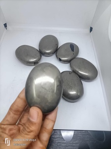 Piedras de Pirita Ovaladas Pulimentadas, Naturales, para Sanación Metafísica, Reiki, Meditación, Cristales Coleccionables, Duraderos - Product Image 5