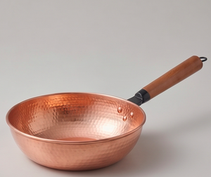 Hammered Copper Sauce <b>Pans</b> With Wood Handle Kitchenware Items Suitable For Home Hotel <b>And</b> Restaurant Use - Product Image 3