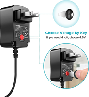 Adaptateur secteur universel 12W 3V-12V, alimentation à tension réglable, cordon d'alimentation de remplacement pour routeur, haut-parleur, caméra CCTV, téléphone