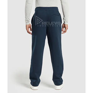 Pantalones Deportivos Casuales para Hombre, 100% Algodón, Felpa, Cintura Elástica, Bolsillos con Cremallera, Transpirables, Ecológicos - Product Image 4