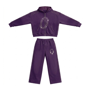 Proveedor mayorista de chándales personalizados para marcas, conjunto de chándal de algodón y felpa, fabricante de chándales con MOQ bajo - Product Image 2